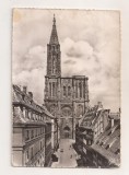 FA137 -Carte Postala- FRANTA - Strasbourg, Le Cathedrale, circulata 1960