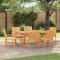 vidaXL Set de masă pentru grădină 7 pcs Maro 150 x 90 x 74 cm 3154107