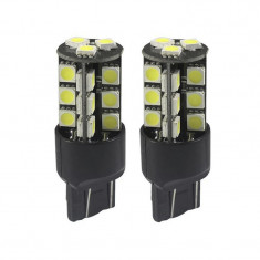 Set 2 x Becuri auto LED SMD, T20, 10W, Canbus foto