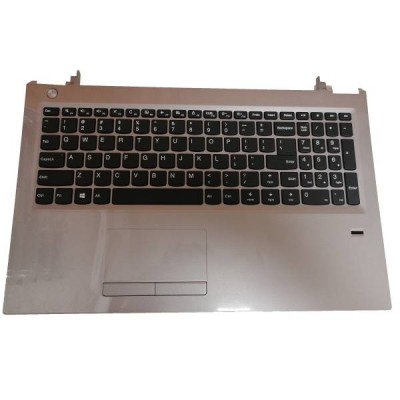 Carcasa superioara cu tastatura palmrest Laptop, Lenovo, V310-15IKB Type 80T3, 5CB0N82756, 3FLV7TALV00, cu fingerprint, argintie, layout US foto