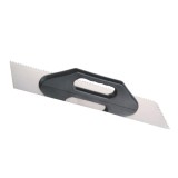 Cumpara ieftin Gletiera inox cu zimti, maner plastic, 500 x 130 mm