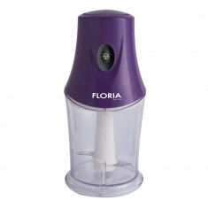 Tocator legume-fructe (chopper) FLORIA ZLN-9850, putere 200W, capacitate vas 360 ml, cutit inox, Mov foto