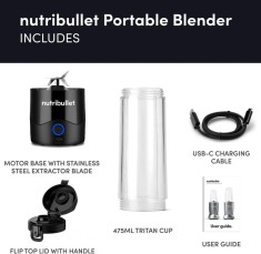 Blender portabil Nutribullet Negru Resigilat foto