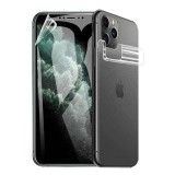 Set folie protectie, silicon hidrogel, pentru Apple iPhone 16 Pro Max, ecran si spate, regenerabila