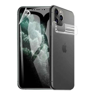 Set folie protectie, silicon hidrogel, pentru Apple iPhone 15 Plus, ecran si spate, regenerabila foto