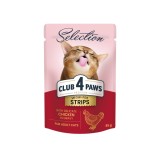 Cumpara ieftin Club 4 Paws Premium Selection Hrana umeda pentru pisici - Stripsuri de pui in sos, 12x85g