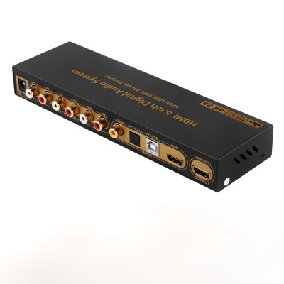 Convertor Audio 5.1 Decoder DAC DTS AC3 FLAC APE 4K*2K HDMI ARC Extractor foto