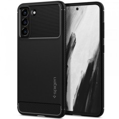 Husa pentru Samsung Galaxy S21 FE 5G G990, Spigen, Rugged Armor, Neagra ACS03049 foto