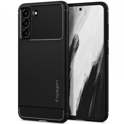 Husa pentru Samsung Galaxy S21 FE 5G G990, Spigen, Rugged Armor, Neagra ACS03049 foto