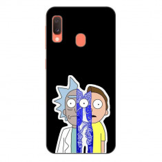 Husa compatibila cu Samsung Galaxy A20e Silicon Gel Tpu Model Rick And Morty Connected