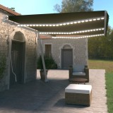 VidaXL Copertină retractabilă manual cu LED, antracit, 600x350 cm