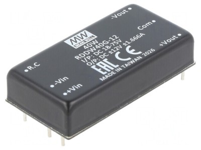 Convertor DC/DC 40W 18-75V la 12V și -12V foto
