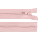 Fermoar plastic detasabil Crisalida, lungime 65 cm, Roz pudrat
