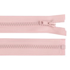 Fermoar plastic detasabil Crisalida, lungime 65 cm, Roz pudrat