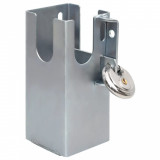Dispozitiv blocare c&acirc;rlig remorcă argintiu 11x11x23,5 cm oțel