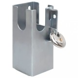 vidaXL Dispozitiv blocare c&acirc;rlig remorcă argintiu 11x11x23,5 cm oțel