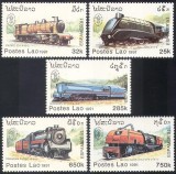 Laos 1991 - Locomotive, trenuri, cai ferate, serie neuzata