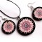 set bijuterii lemn cu mandala 42903