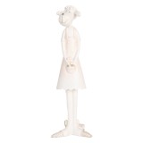 Cumpara ieftin Figurina Oita polirasina alba aurie 6x4x17 cm