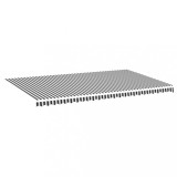 Cumpara ieftin Panza de rezerva copertina, antracit si alb, 6x3,5 m