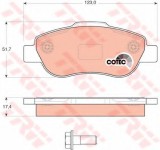 Set placute frana,frana disc FIAT PANDA Van (169) (2004 - 2016) TRW GDB1589