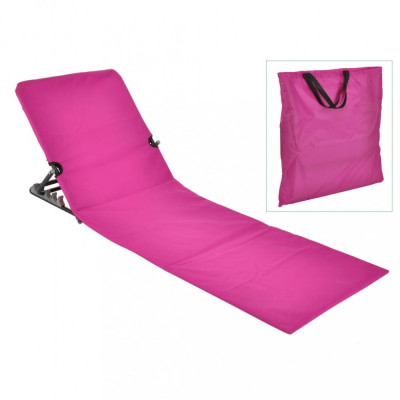 HI Scaun pliabil saltea de plajă, roz, PVC foto