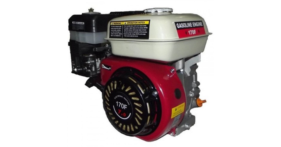 Motor benzina 7.5 CP 170f pentru motocultoare Ruris, arbore caneluri ...