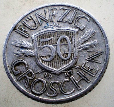 7.232 AUSTRIA 50 GROSCHEN 1947 foto