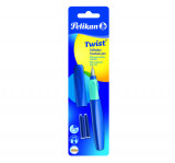 Stilou Twist Deep Blue, Penita M, 2 Rezerve Albastre, Blister, Pelikan