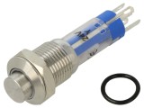 Comutator anti-vandalism SPDT, LED, &Oslash;10mm