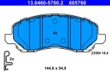ATE 13.0460-5760.2 set placute frana,frana disc