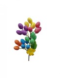 Ramura decorativa cu oua colorate si cu sclipici pentru Paste 36 cm, Home