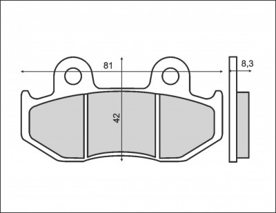 Set placute frana &amp;ndash; Suzuki UX Sixteen 125-150cc - Burgman 250-400cc &amp;ndash; Sky Wave 250-400cc foto