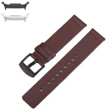 Curea piele compatibila Samsung Galaxy Watch9 44mm/40mm, Samsung Galaxy Watch 8 44mm/40mm, Maro