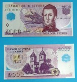 Bancnota Chile 2000 Pesos 2004 Erdoyza UNC, Serie AI 04402898, P#160