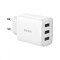 Incarcator de Priza 3xUSB, 17W, Baseus (CCXJ020102), White