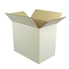 Set 50 Cutii Clasice 435x290x185 mm, Carton CO3 Alb/Natur foto