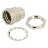 Conector circular soclu tată HIROSE HR25 6 pini 1A 42V DC 30V AC drept push-pull pentru montare pe panou