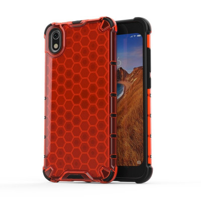 Husa XIAOMI Redmi 7A - Gel TPU Honeycomb Armor (Rosu) foto