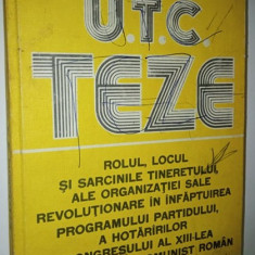 Invatamantul politico-ideologic al UTC Teze - 1986