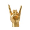 Sculptura, amuzanta, You Rock, din rasina, auriu, 350 g, designul sau este un simbol al pasiunii pentru muzica si al atitudinii nonconformiste, Oem