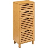 Comoda 5Five Sicela cu 4 sertare, bambus, 40x30x98 cm, natur Household NewTrend
