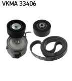 Set curea transmisie cu caneluri Citroen C-Crosser, C-Crosser Enterprise; Peugeot 4007 Motor 2.2 HDi, 2.2 HDi, HDi 155, lungime 1744 mm, 21.36 mm,