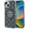 Husa MagSafe pentru Apple iPhone 15 Plus, Karl Lagerfeld, IML Monogram Karl &amp; Choupette&#039;s Heads, Neagra