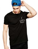 Tricou barbati negru - Espresso Yourself II - S, THEICONIC