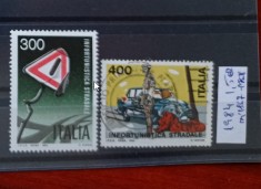 TS21 - Timbre serie Italia 1984 Mi1867-1868