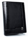 Portofel Barbati Pierre Cardin Piele Naturala RFID Vertical Negru Elegant Premium Cadou