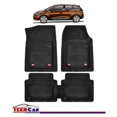 Covorase Auto TeamCar&reg; Tip Tavita Compatibile Renault Clio IV Estate (2012-2019) Negru Material Rezistent