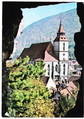 AMS - ILUSTRATA 007 BRASOV - BISERICA NEAGRA (SEC. XIV-XV) 1973 RSR, CIRCULATA foto