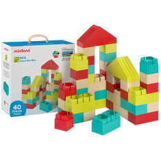 Joc de construit Eco Kim Blocks 40 piese